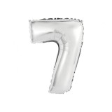 Balon Folie Cifra 35 cm Argintiu-Tip Cifra 7