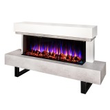 Semineu electric Monro &amp; Dalas, Art Flame, 1500W, termostat, efect 3D, 30 combinatii ale culorii flacarii, telecomanda