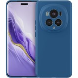 Husa de protectie, flippy, pentru honor magic 5 pro, liquid silicone, cu microfibra pe interior, protectie antisoc, compatibil incarcare wireless, alb