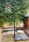 Set baschet de exterior,cos baschet si suport cu roti reglabil . 2,25m. Inel cu plasa 40 cm diametru