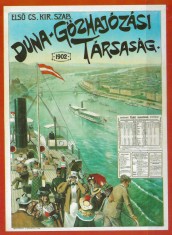 Carte po?tala - Ungaria - 1983 - Mare, ambarca?iuni, vapoare, veliere, rauri foto