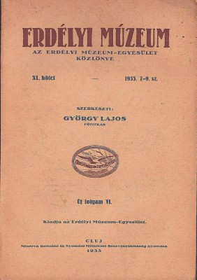 C8768N Erd&amp;eacute;lyi M&amp;uacute;zeum, 7-9/1935, Cluj foto