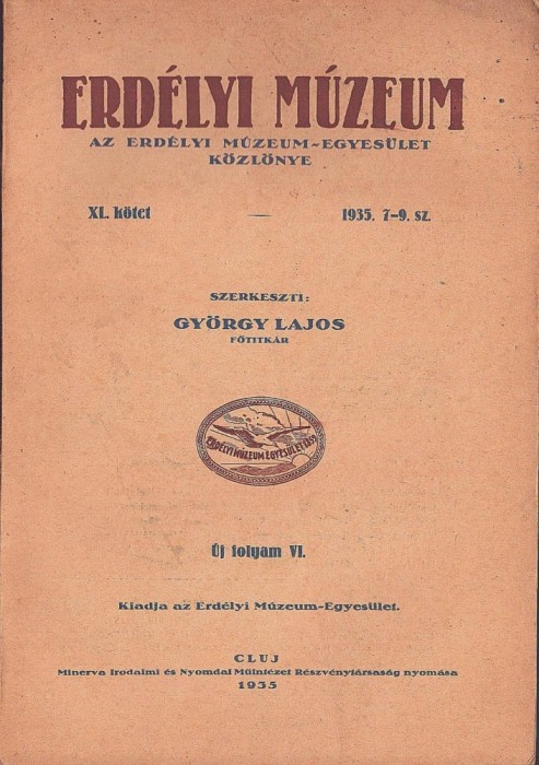 C8768N Erd&eacute;lyi M&uacute;zeum, 7-9/1935, Cluj