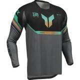 MBS Tricou motocross/enduro THOR LAUNCHMODE-VENT RAPTOR, negru/verde/gri, M, Cod Produs: 29108431PE