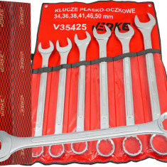 Set chei fixe si inelare combinate 6 piese 34-50mm V35425 Verke