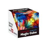Jucarie interactiva magnetica, Magic Cub Magnetic Morph, Tip cub Rubik, Puzzle, 3D, 70 de forme diferite, Copii si adulti, Multicolor