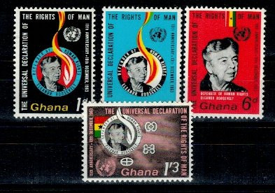 Ghana 1963 - Eleanor Roosevelt, serie neuzata foto