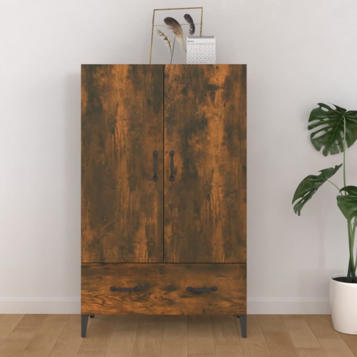 vidaXL Dulap &icirc;nalt, stejar fumuriu, 70x31x115 cm, lemn prelucrat 817474