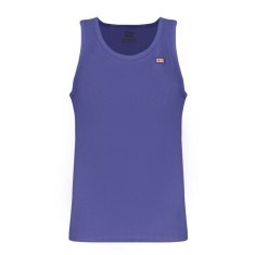 Maiou barbati, cu imprimeu cu logo, Regular fit, Albastru inchis, M
