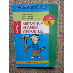 CULEGERE MATEMATICA ,ARITMETICA,ALGEBRA,GEOMETRIE CLASA VI,EDITURA PARALELA 45