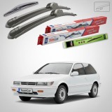 Cumpara ieftin Ștergătoare Mitsubishi Colt III/IV (C5_A, CA_A) 1988-1996 | Set Față și Spate Flat &ndash; TeamCar&reg;