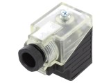 Conector cu valvă mufă 18mm 4 pini 90&deg;