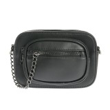 Borseta neagra din piele ecologica