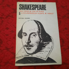 Shakespeare - Opere complete, vol 5, Hamlet, A douasprezecea noapte...RF11/0