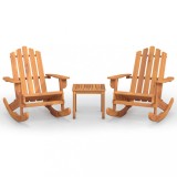 Cumpara ieftin Set mobilier de gradina Adirondack, 3 piese, lemn masiv acacia