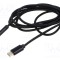 Cablu Jack 3,5mm 3pin și USB C aurit 1,5m negru GEMBIRD