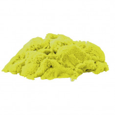 Nisip kinetic 500g, ecologic, maleabil, 10 forme incluse culoare galben MultiMark GlobalProd