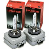 Set de 2 becuri Xenon D1S Limastar 6000K 35W cu lumina alb-rece Universale