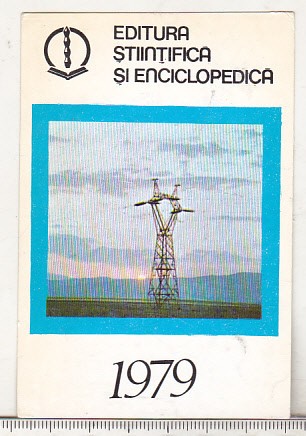 bnk cld Calendar de buzunar - 1979 - Editura Stiintifica si Enciclopedica