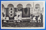 Manastirea Agapia, Atelierul de Covoare - aprox. 1928 - printata, necirculata, Fotograf L. Herscovici Targu Neamt, Fotografie