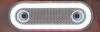 Lampa Gabarit LED Alb Neon 12V/24V Ovala 116mm cu Suport FR0295B
