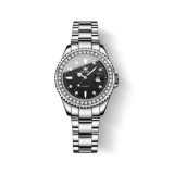 Cumpara ieftin Ceas de dama Olevs CS1553, otel inoxidabil, argintiu, cadran negru