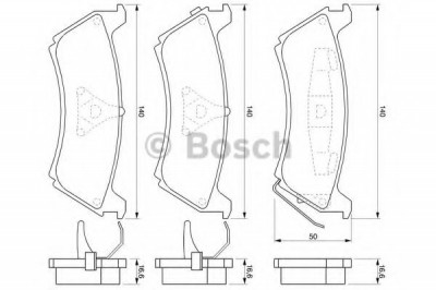 Set placute frana,frana disc MERCEDES M-CLASS (W163) (1998 - 2005) BOSCH 0 986 424 648 foto