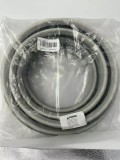 LIGHT GRAY DOOR RUBBER SEAL EXTRUSION HORIZONTAL BULB 16MM BULB HEIGHT (25 FEET)