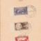 1933 Romania - Carton filatelic cu monograma regala Carol II, seria Castel Peles