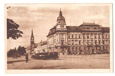 SV * Arad * PALATUL CENARD * 1946 * Centrul * masini de epoca * animatie foto