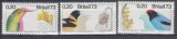 BRAZILIA 1973 FLORA SI FAUNA SERIE MNH