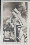 Fotografie tip Carte Postala, Romanca din Saliste imbracata in costum popular, perioada interbelica