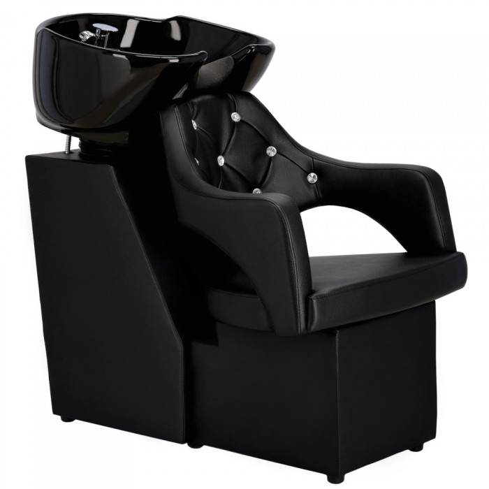 Scafa coafor Leia pentru salonul de coafură și frizerie cu bol ceramic mobil armătură baterie si cască