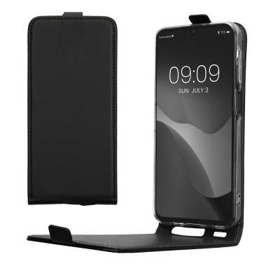 Husa Kwmobile pentru Samsung Galaxy A15 5G, Negru, Piele ecologica, KWM000021OM001C foto