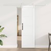 Ușă glisantă cu set de accesorii alb 61x198.5 cm din lemn masiv de pin