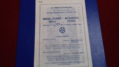 program Muresul E. Deva -= Metal. Cugir foto