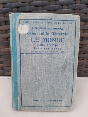 F. Gallouedec Geographie Generale Le Monde (1921) foto