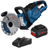 Bosch GCS 18V-230 + ProCORE + GAL 18V-40 - Masina de taiat cu disc diamantat 230 mm + Set 1 acumulator si incarcator Li-Ion 18 V 5.5 Ah