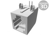 Soclu RJ11 4P4C pentru PCB