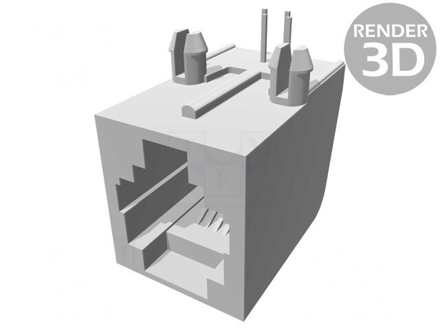 Soclu RJ11 4P4C pentru PCB