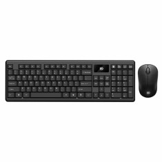 Kit Tastatura + Mouse Wireless, Fude 1600, negru, baterii incluse