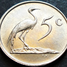 Moneda 5 CENTI - AFRICA de SUD, anul 1987 *cod 33 = UNC