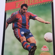 Foto jucatorul - FERRER - FC BARCELONA`98 (dimensiune foto 29.5x21 cm)