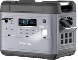Cumpara ieftin Statie de incarcare electrica portabila baterie externa Oukitel P2001E Negru, ecran LCD, 2000W, 2000 Wh, lanterna cu LED