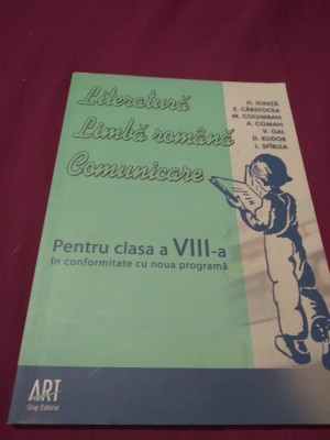 MANUAL LIMBA SI LITERATURA ROMANA CLASA VIII FL.IONITA foto