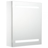 Dulap de baie cu oglinda si LED-uri, 50x13,5x60 cm