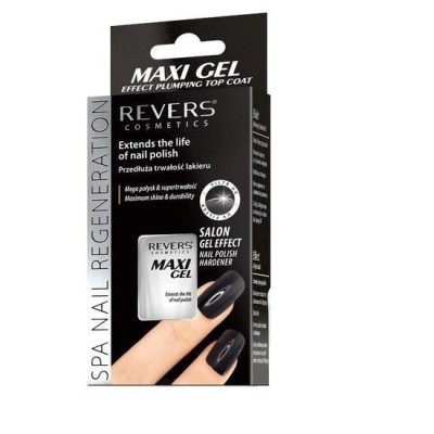 Top coat cu efect de gel si filtru UV, Maxi Gel Plumping Effect, Revers, 10ml foto