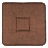 Perna patrata, pentru scaun, cu doua fete, 39x39x3 cm, maro