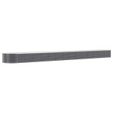 Cumpara ieftin Strat inaltat gradina 620x80x36 cm otel galvanizat