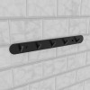 Suport Prosop si Accesorii Baie 37cm Aluminiu Negru ModernLight Concept